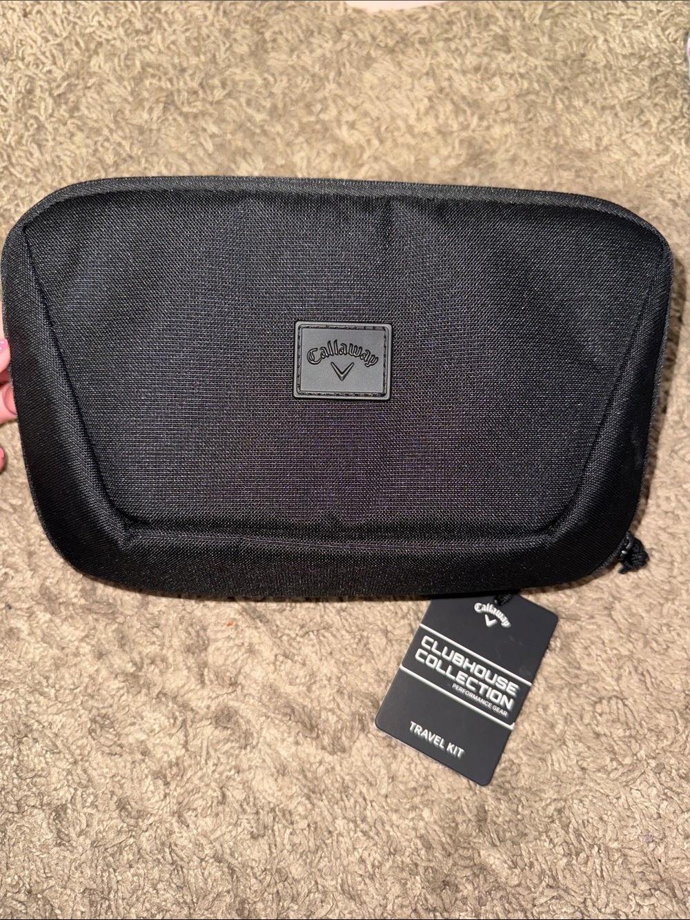 Callaway Black clubhouse collection Travel Kit Pouch with Logo Patch